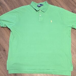 Ralph Lauren Men's Vibrant Green Polo Shirt